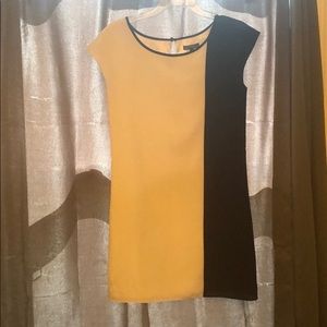 White and black dress